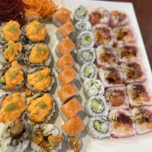 Dynamite Roll, Chicago Crazy Roll, California Roll, Golden Dragon Roll