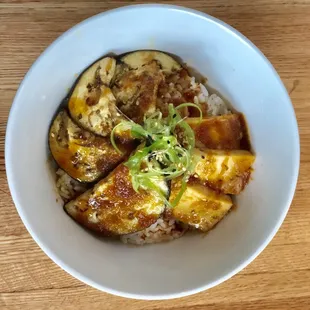 Eggplant &amp; Tofu bowl