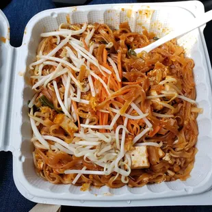 a close up of a container of food