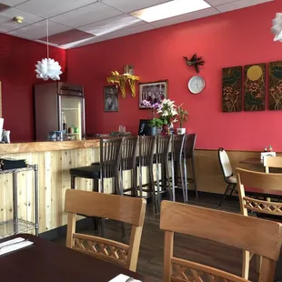 Nice looking bar area.