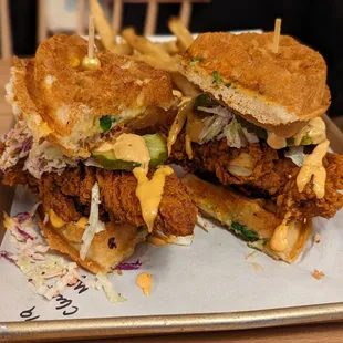 January 23, 2024; Clucking Waffle Sandwich.