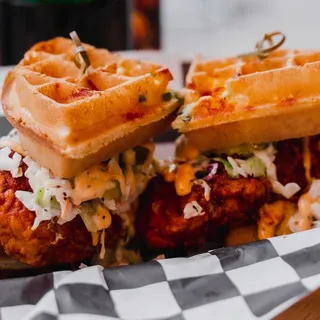 Clucking Waffle Sandwich