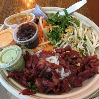 Asian BBQ Pork Noodle Bowl
