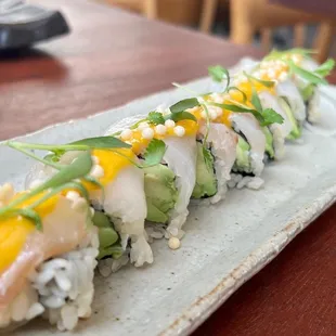 Acevichado roll that was highly recommended by the server!