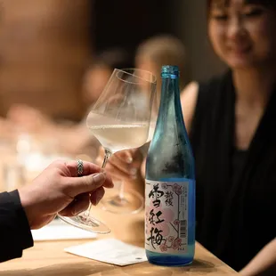 drink, sushi and sashimi