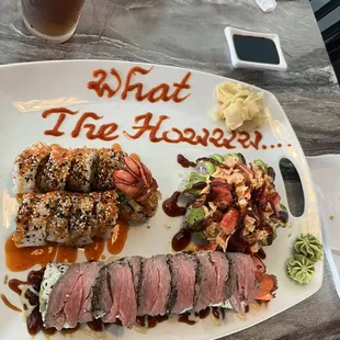 Their sushi is so good.  Beautiful presentation as well!  Great service, we will be back!