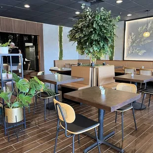 sushi and sashimi, interior