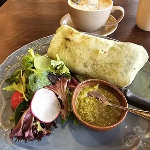 Tofu Eggplant Burrito