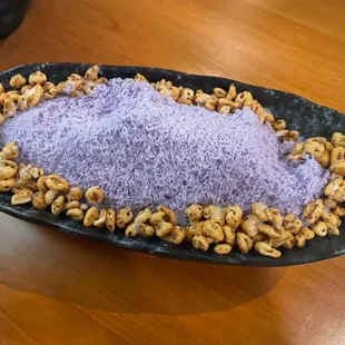Free ube shaved dessert