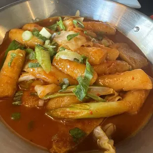 Spicy rice cakes