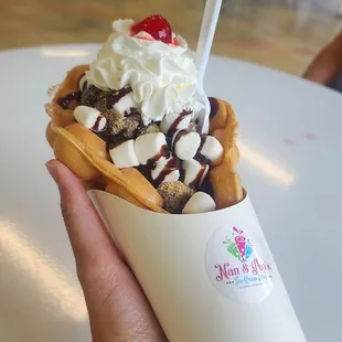 Jess's S'mores! The marshmallows were such a good idea, the whole thing was delicious.