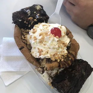 Brookie! This thing is Huge and Incredibly Delicious!!