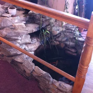 Pond in dining room