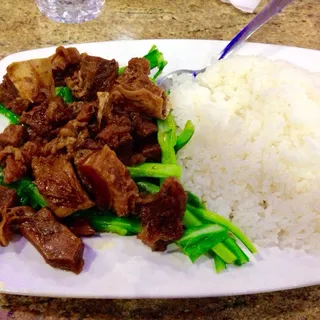 Beef Brisket Over Rice