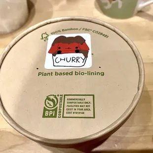 Churry label design by daughter