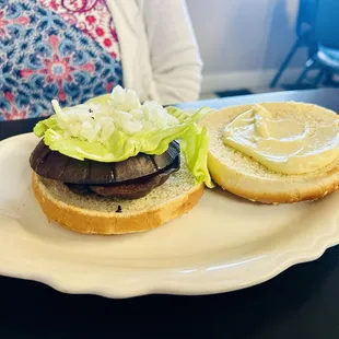 Fried bologna sandwich