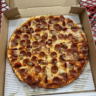 Large Pepperoni and Sausage