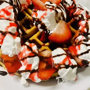 Strawberry Waffles