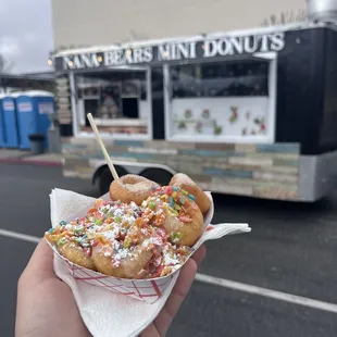 Half fruity pebbles   Half cinnamon sugar