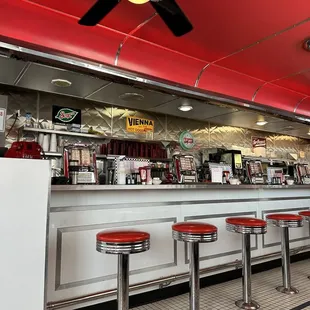 interior, burgers