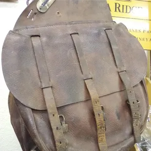 Unique military issue WWII US Calvary saddle bags