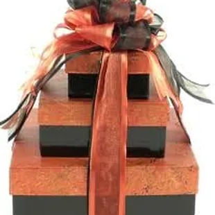 a three tiered gift box