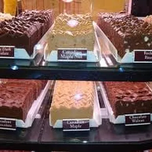 a variety of cakes