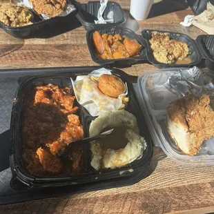 Delicious large meals with extra sides!