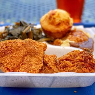 Small Fried Chicken / Collards / Mashed Potatoes