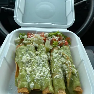 Flautas de pollo!