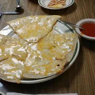 a plate of food on a table