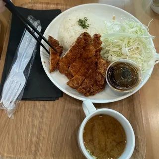 Tonkatsu Rice Plate (Fried Pork)