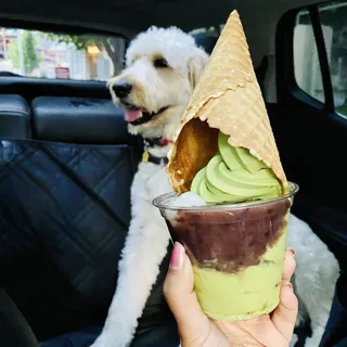 Matcha Frappe w/ Mochi