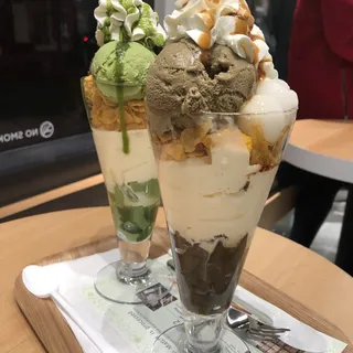 Hojicha Mochi Parfait