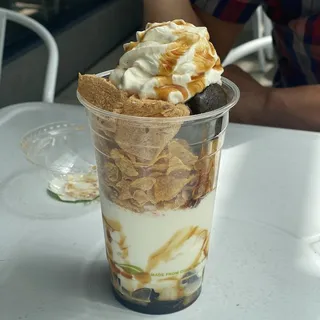 Hojicha Warabimochi Parfait