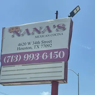 Nana&apos;s sign