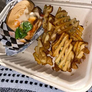 Small burger and barely any cold fries 15$