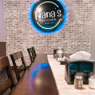 Featuring a large 10 person table for families, meetings, and more