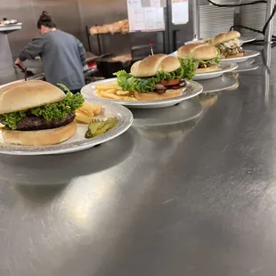 A peak into the kitchen - we pride ourselves on preparing our meals in a safe and clean environment