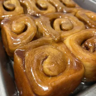 Homemade caramel rolls