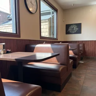 Window booth seating