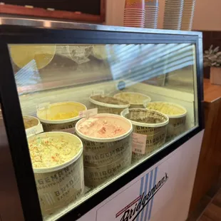 In the summer, we offer a variety of delicious Bridgeman's specialty ice cream