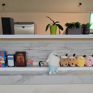 a display of various teas