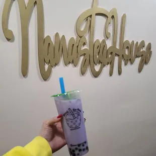 Taro MT with Boba