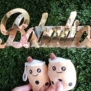 They sell cute boba plushies