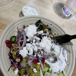 a bowl of salad