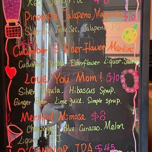 Alcohol drink options