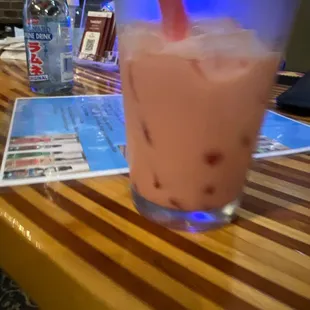 Strawberry Bobba Tea