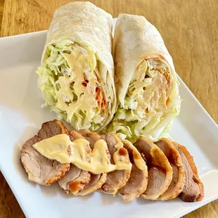 Roasted Pecking Duck Roti Wrap