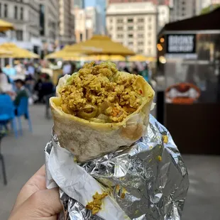 Coconut Lemongrass Chicken Wrap, authentic spicy Thai packer in a wrap, grab and go for your lunch